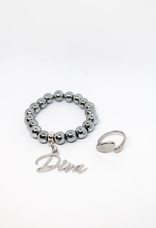 Silver Diva Bracelet and Ring