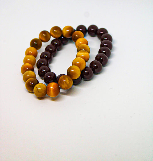 Honey Gold and Chocolate Bracelets