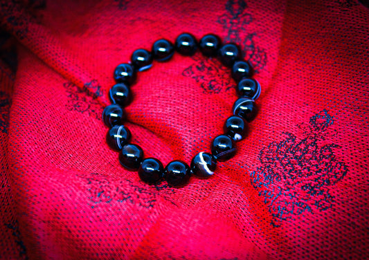 Black Collage Bracelet
